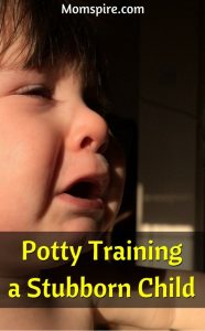 potty train stubborn child